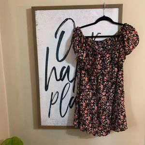 Floral Off The Shoulder Dress